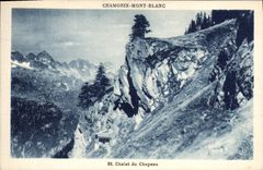 CPA Chamonix Mont Blanc Chalet du Chapeau Daguin Ecole et Centre Horlogerie