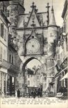 VINTAGE POSTCARD Auxerre the clock