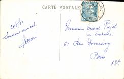 VINTAGE POSTCARD Hollow Picturesque Montaigut Ruins Of the Castle