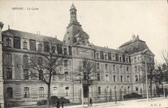 VINTAGE POSTCARD Rennes the College