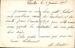 VINTAGE POSTCARD Happy New Year Woman