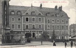 VINTAGE POSTCARD Mans Law courts