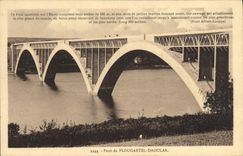 VINTAGE POSTCARD Bridge of Plougastel Daoulas