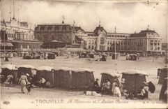 VINTAGE POSTCARD Trouville the new one and the Old Casino
