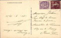 CPA Chamonix Mont Blanc Vue Generale et l'aiguille du Dru