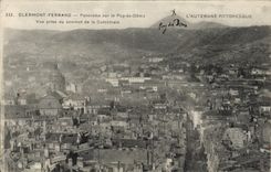 VINTAGE POSTCARD Clermont Ferrand Panorama On Puy de Dome Seen from of the top of the cathedral