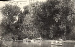 CPA Paris Les Buttes Chaumont Le lac