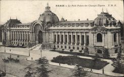 VINTAGE POSTCARD Paris the Petit Palais of the Champs Elysées