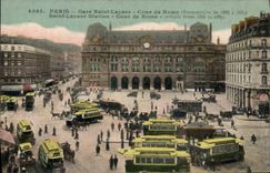 CPA Paris Gare Saint Lazare Cour de Rome