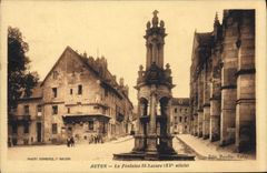 CPA Autun Le Fontaine St Lazare