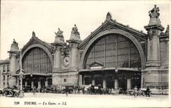 CPA Tours La Gare