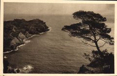 VINTAGE POSTCARD the Islands of Hyeres Porquerolles Points of Oustaou de Diou