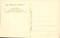 VINTAGE POSTCARD the Islands of Hyeres Porquerolles Points of Oustaou de Diou