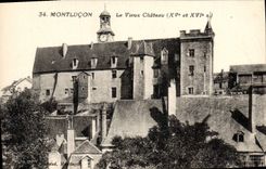VINTAGE POSTCARD Montlucon the Old Castle