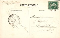 VINTAGE POSTCARD Auvergne Surroundings of Saint Nectary the cascade of the Barns in ravine