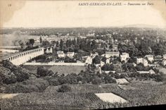 CPA Sainte Germain En Laye Panorama Sur Paris Train