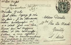 VINTAGE POSTCARD Tours Law courts the Town hall and the place