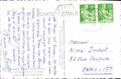 CPM Escos le Gave d'Oloron et la Plage dans le fond le Pene de Mu