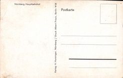 MODERN CARD Nurnberg Hauptbahnhof