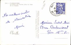 MODERN CARD Noirmoutier the Beach of the Ladies Taken of the Wood of Chaize