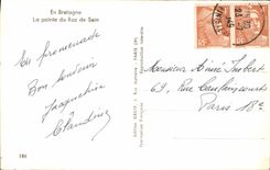 MODERN CARD In Brittany the Point of the Strong current of Center