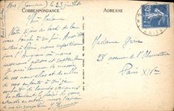 VINTAGE POSTCARD Seas Les Bains and Treport Seen from of Notre Dame of the Fountain