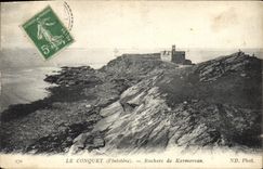 CPA Le Conquet Rochers de Kermorvam