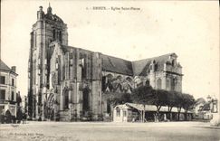VINTAGE POSTCARD Dreux Church Saint Pierre