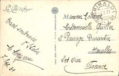 VINTAGE POSTCARD Grimaldi Vintimiglia Miramar Hotel