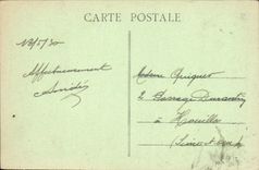 POSTAL Cherbourg de la VENDIMIA una esquina del jardín público y montana del cisne