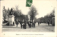 CPA Tours Place du Palais de Justice et Avenue Grammont