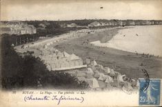 VINTAGE POSTCARD Royan the Beach View