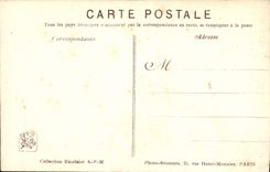 VINTAGE POSTCARD Centaurs and lions