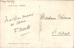 POSTAL Córcega Oporto de la VENDIMIA