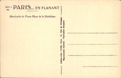 CPA Paris En Flanant Marchande de Fleurs