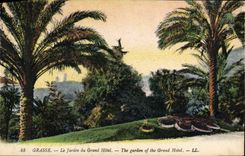 VINTAGE POSTCARD Fatty the Garden of the Large Hotel