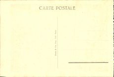 VINTAGE POSTCARD Museum Of Versailles Baron Gros Napoleon Bonaparte with the Bridge of Arcole