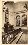 VINTAGE POSTCARD La Chapelle Of the Carmelite nuns De Lisieux Furnace bridge Saint Michel and fresco of the Saints prefer in Sainte