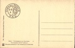 Tapicería de Pau de la POSTAL de la VENDIMIA del castillo Fainding del d Estree de Gabrielle