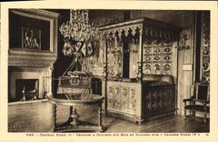 CPA Pau Chateau Henri IV Chambre a coucher des rois de Navarre