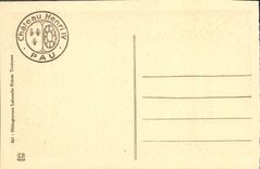 Gabinete de Enrique IV del castillo de Pau de la POSTAL de la VENDIMIA del Sovereign