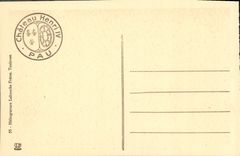 Sitio de Enrique IV del castillo de Pau de la POSTAL de la VENDIMIA de comer y reglas de Enrique IV