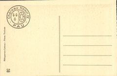 Sitio grande del trono del sitio de recepción de Enrique IV del castillo de Pau de la POSTAL de la VENDIMIA viejo de los reyes de Navarra