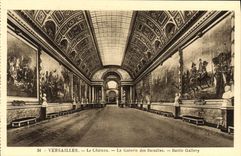 CPA Versailles Le Chateau Le chateau La galerie des Batailles