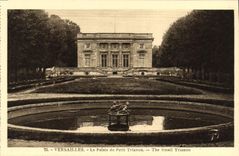 POSTAL Versalles de la VENDIMIA el paladar de pequeño Trianon