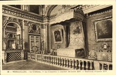 La POSTAL Versalles de la VENDIMIA el castillo el cuarto tiene que dormir de Louis XIV