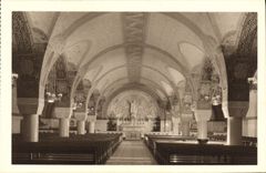 VINTAGE POSTCARD the Basilica De Lisieux the crypt View