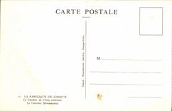 VINTAGE POSTCARD the Basilica De Lisieux the external way of Cross the martyrdom monumental