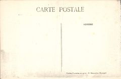 VINTAGE POSTCARD Bourges the Cathedral And the Garden De I' Town hall