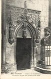 VINTAGE POSTCARD Bourges Interieur Of the Cathedral Carries crypt with casements